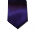 Solid Satin Men's Purple Tie